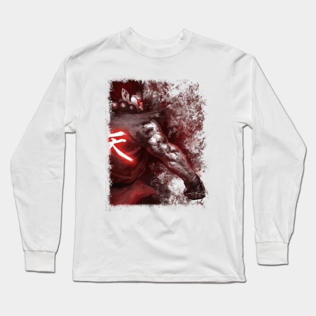 Akuma Long Sleeve T-Shirt by ohshirtdotnet